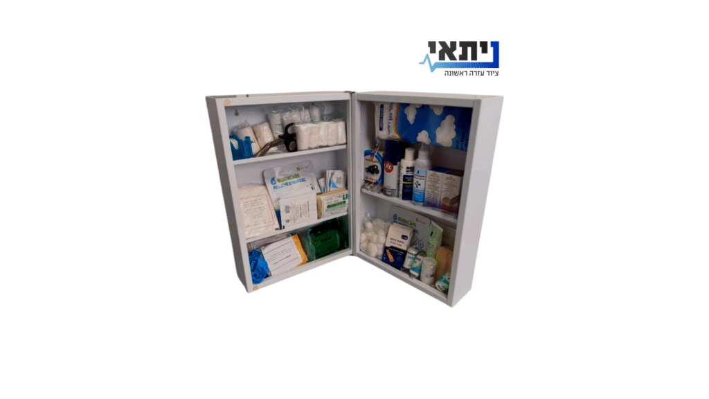 ארון עזרה ראשונה מברזל לאתרי בניה