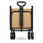 CamperLite Wagon עגלת קמפינג קלה ומתקפלת במשקל 5.3 ק״ג, לנשיאת עד 80 ק״ג. מתאימה לפיקניק, לקניות ולקמפינג מוסדר, עם שלדת פלדה ואחריות 3 שנים.