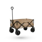 Offroad Wagon II עגלת שטח מתקפלת לחול עם כושר נשיאה של 120 ק״ג, גלגלים רחבים ושלדת פלדה. מתאימה לקמפינג, לחוף ולדיג, עם בד בציפוי PVC ואחריות 3 שנים.
